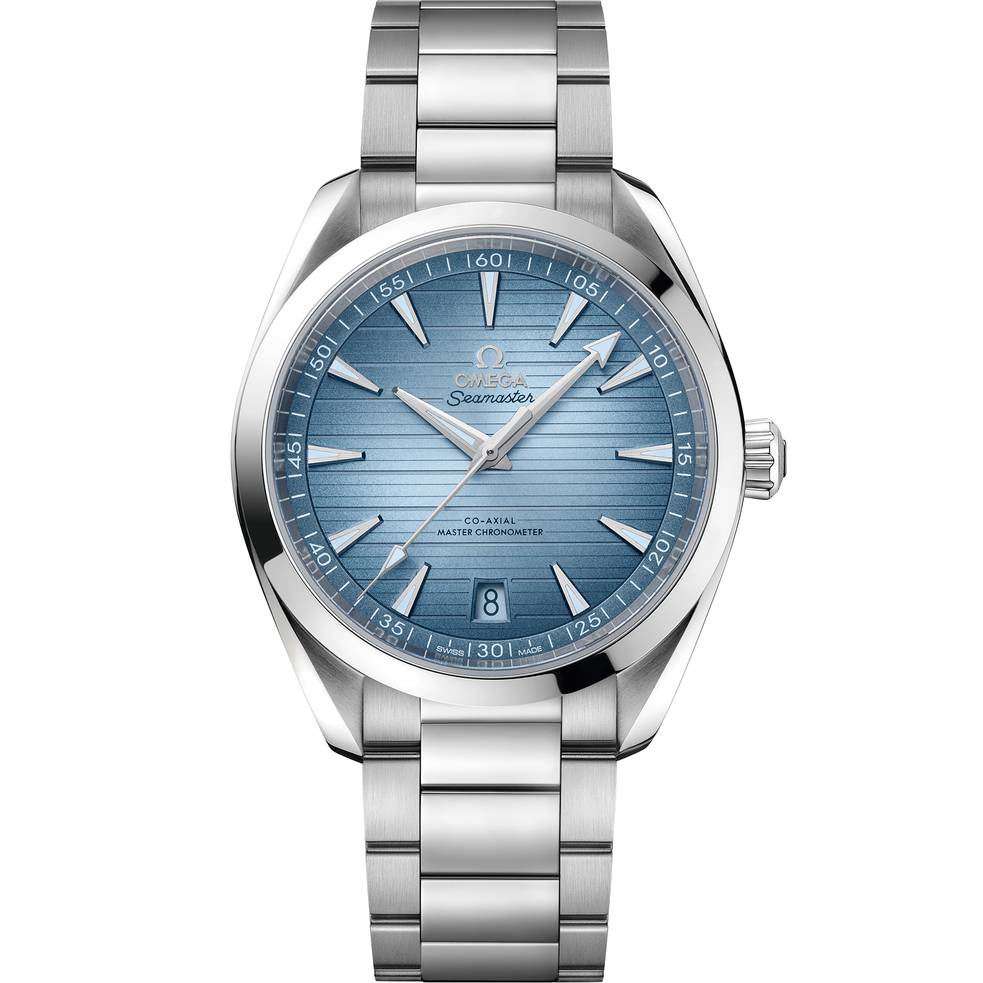 Summer Blue Seamaster Aqua Terra 150M 41mm Steel on Steel - 220.10.41.21.03.005 Seamaster Aqua Terra 150M Co-Axial Master Chronometer 41 mm, steel on steel