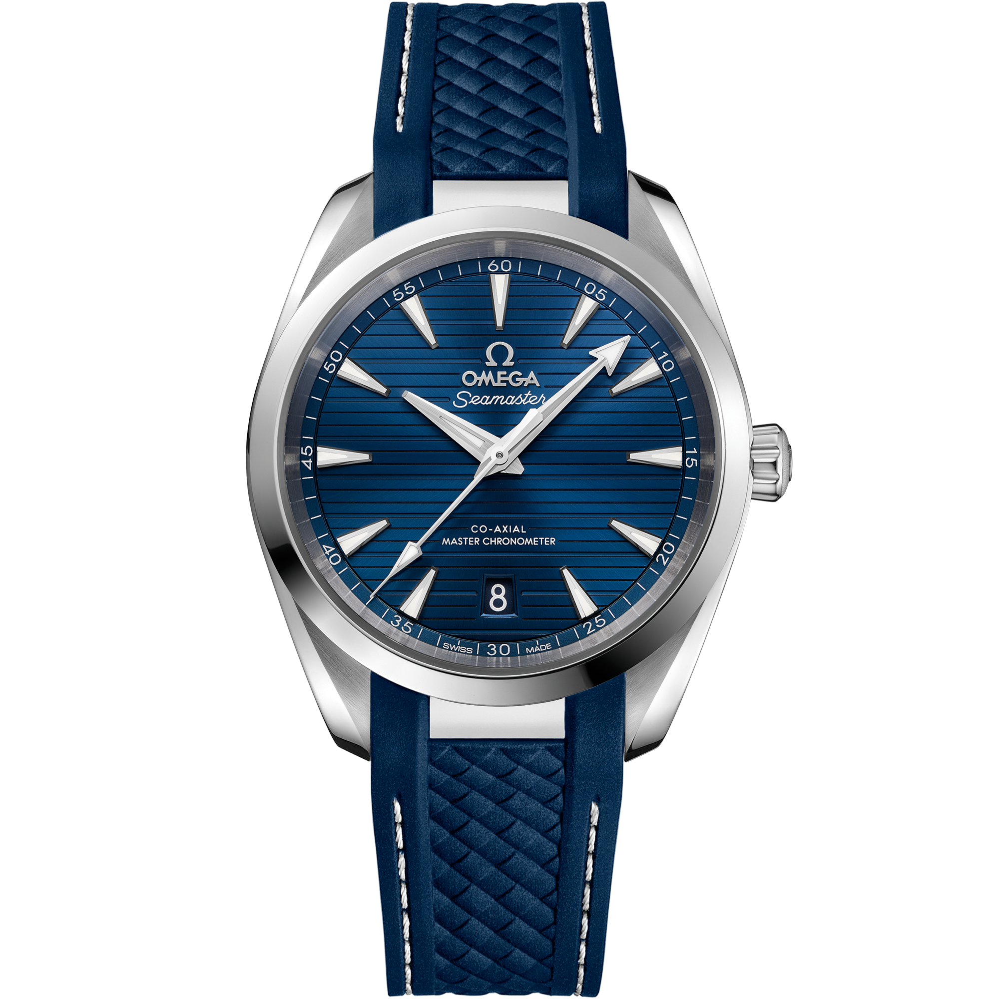 Seamaster Aqua Terra 150M 38 mm, steel on rubber strap - 220.12.38.20.03.001