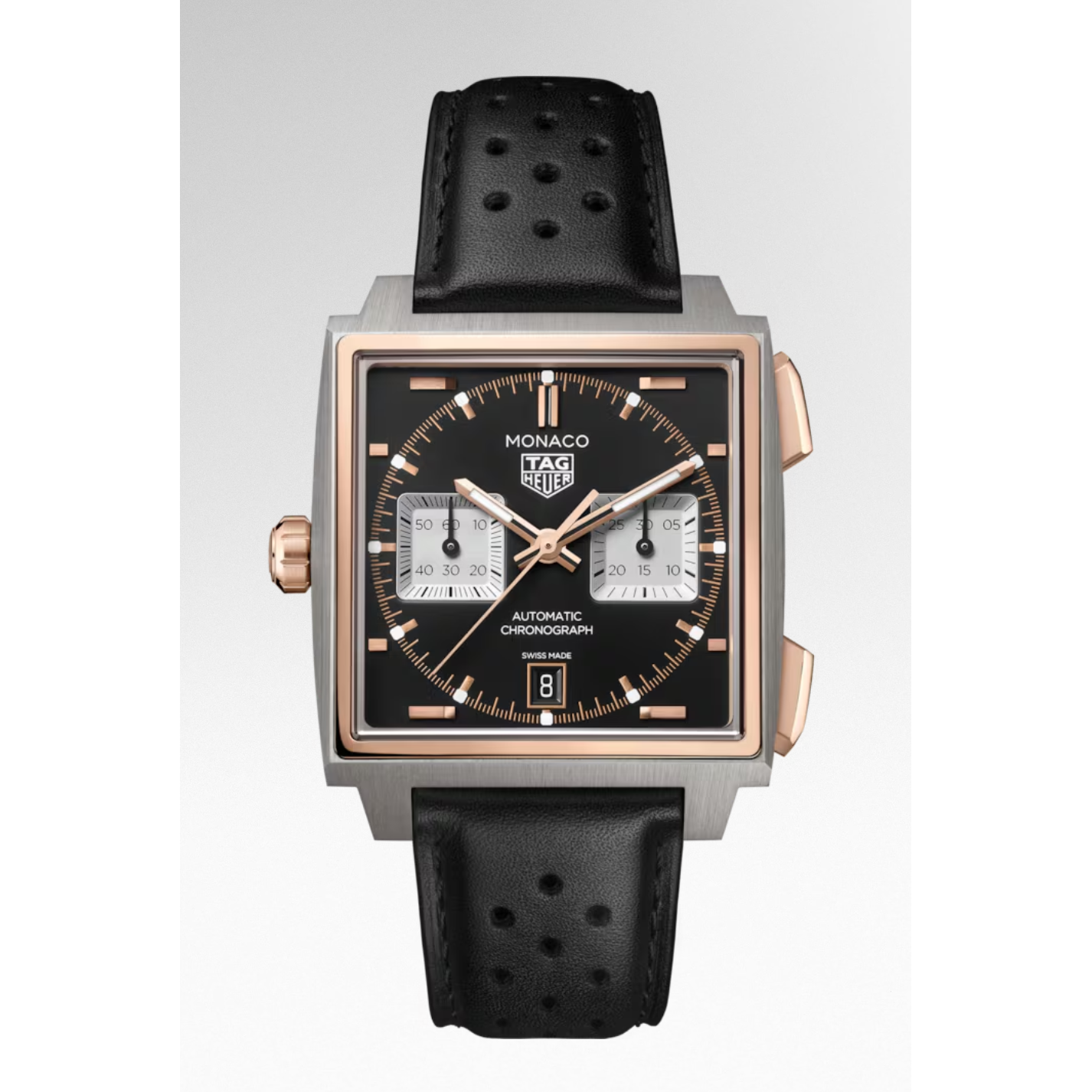 TAG Heuer Monaco Chronograph CDW2150.FC8360 Automatic 39 mm Titanium & 18K Rose Gold