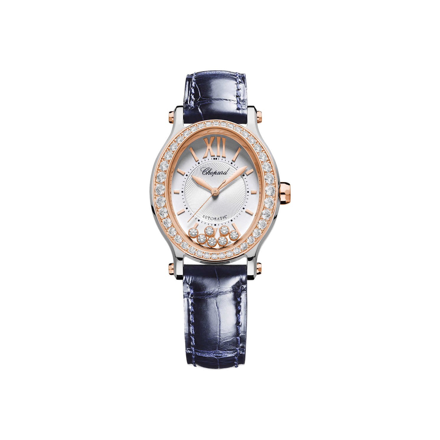 278602-6003 Happy Sport 29 x 31 mm, automatic, ethical rose gold, Lucent Steel™, diamonds
