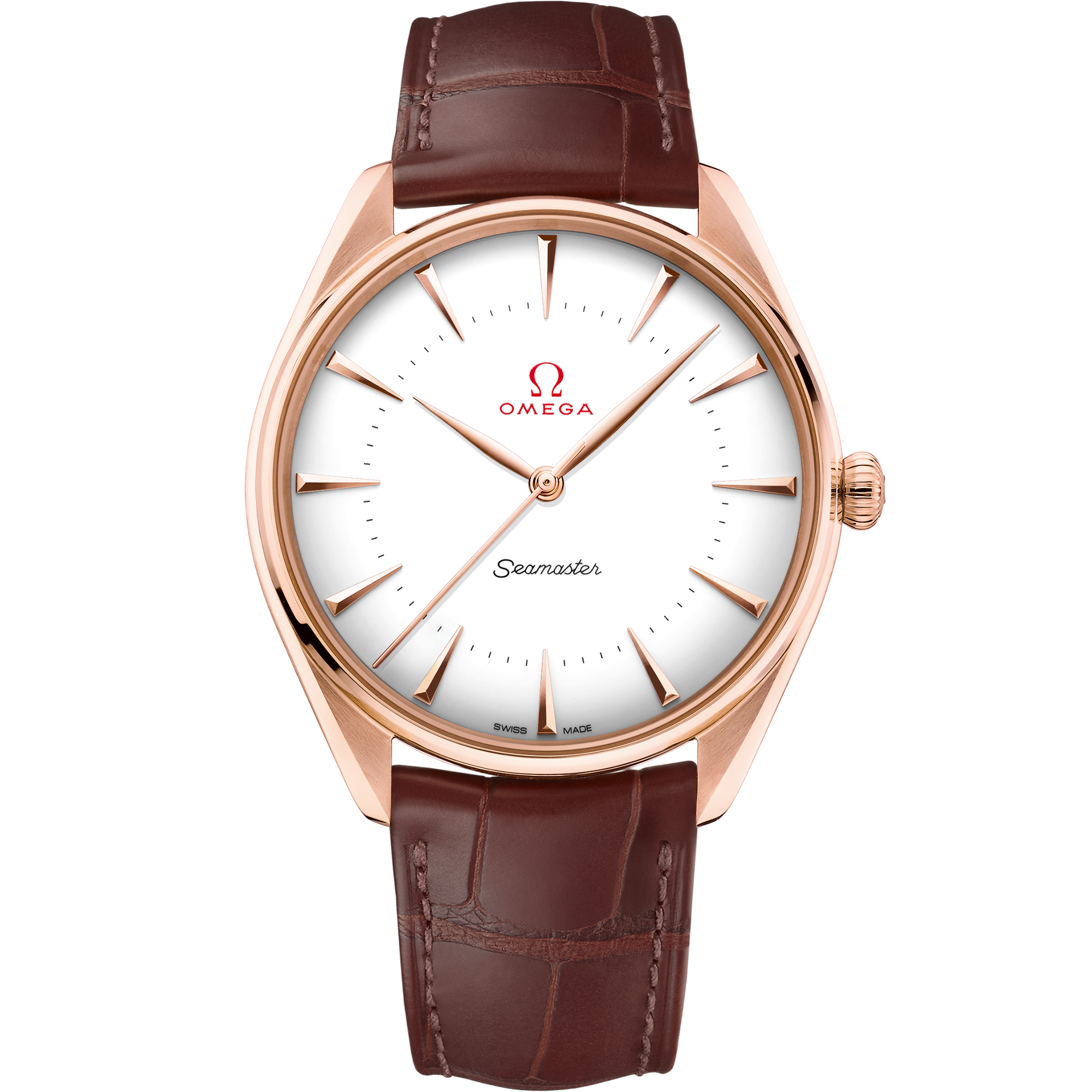 Seamaster Olympic Official Timekeeper Heritage Models 39.5 mm Sedna™ gold on leather strap - 522.53.40.20.04.003 Seamaster Olympic Official Timekeeper 39.5 mm, Sedna™ gold on leather strap
