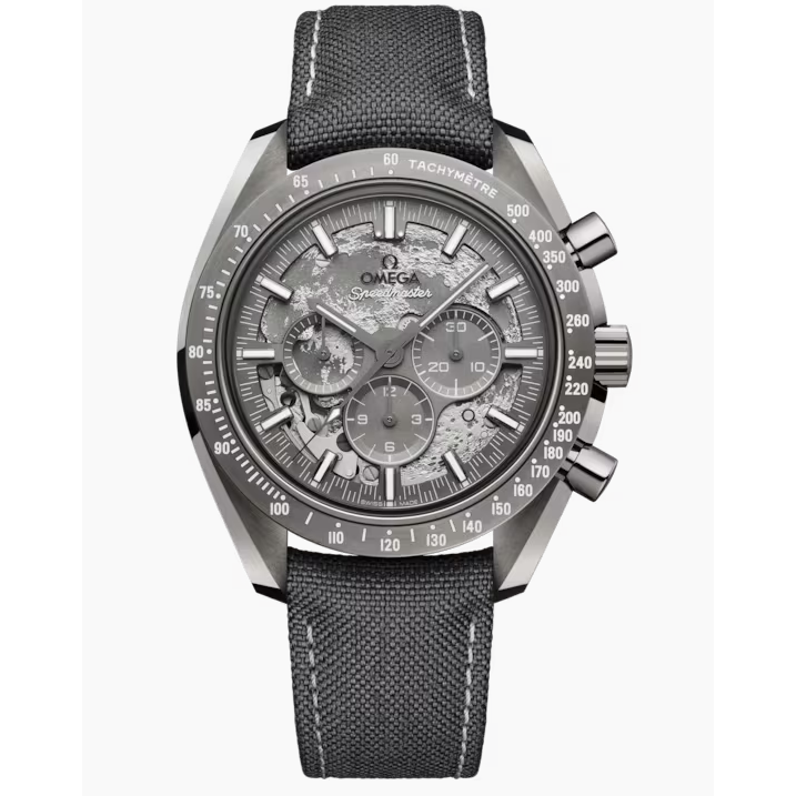 Speedmaster Dark Side of the Moon 44.25 mm Grey Ceramic on Coated Nylon Fabric Strap - 310.92.44.50.06.001 Speedmaster Dark Side of the Moon Co-Axial Master Chronometer Chronograph 44.25 mm