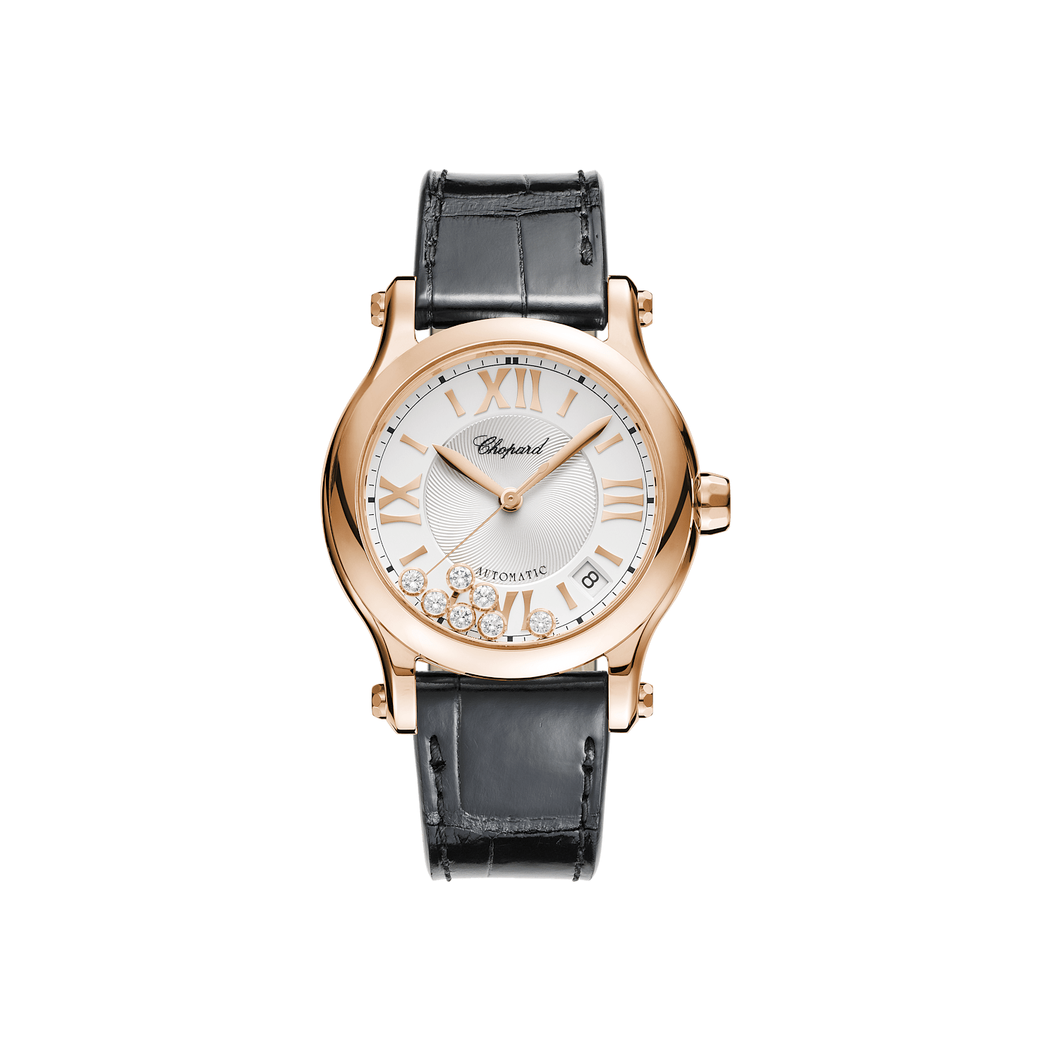 274808-5001 Happy Sport 36 mm, automatic, ethical rose gold, diamonds