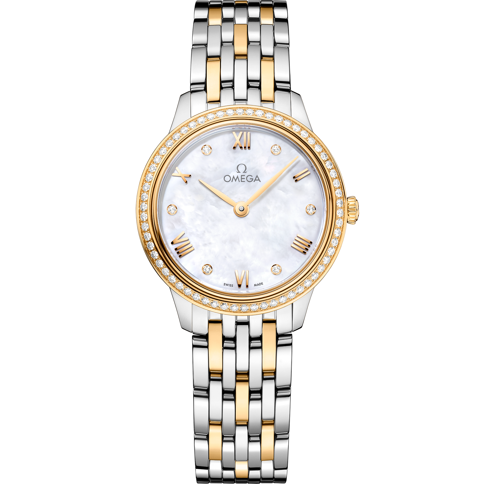De Ville Prestige 27.5 mm, steel - yellow gold on steel - yellow gold - 434.25.28.60.55.001