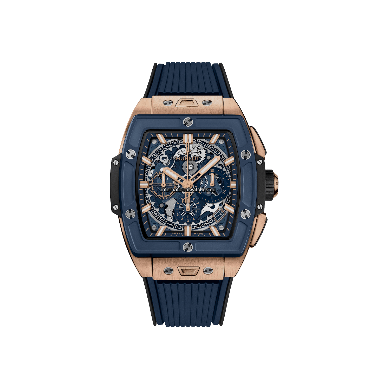 642.OL.7180.RX Spirit of Big Bang King Gold Blue Ceramic 42MM