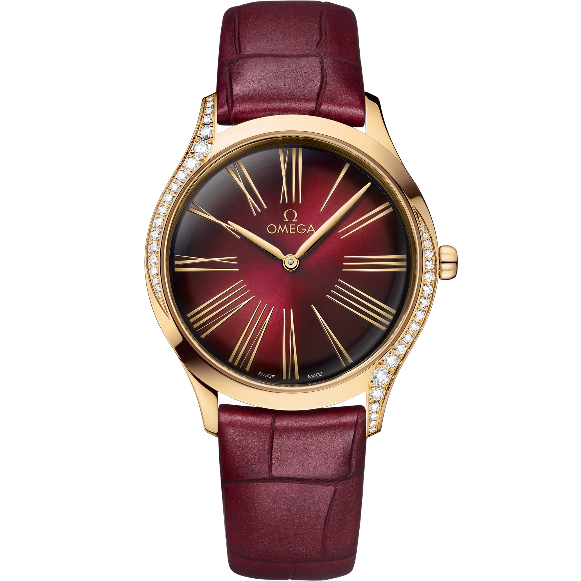 De Ville Trésor 36 mm, Moonshine™ gold on leather strap - 428.58.36.60.11.001