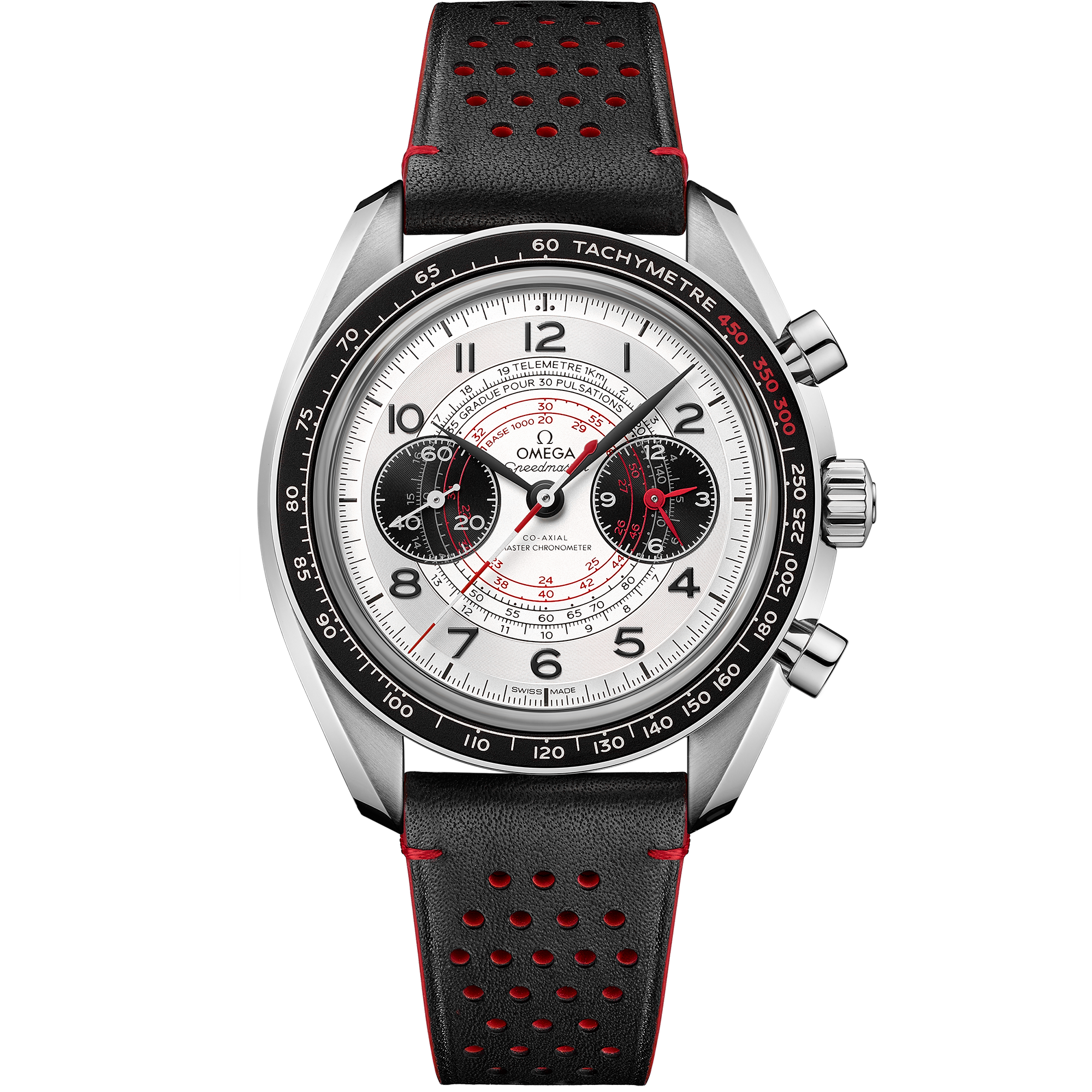 Speedmaster Chronoscope Two Counters 43mm Steel on Leather Strap - 329.32.43.51.02.001 Speedmaster Chronoscope Co-Axial Master Chronometer Chronograph 43 mm, steel on leather strap