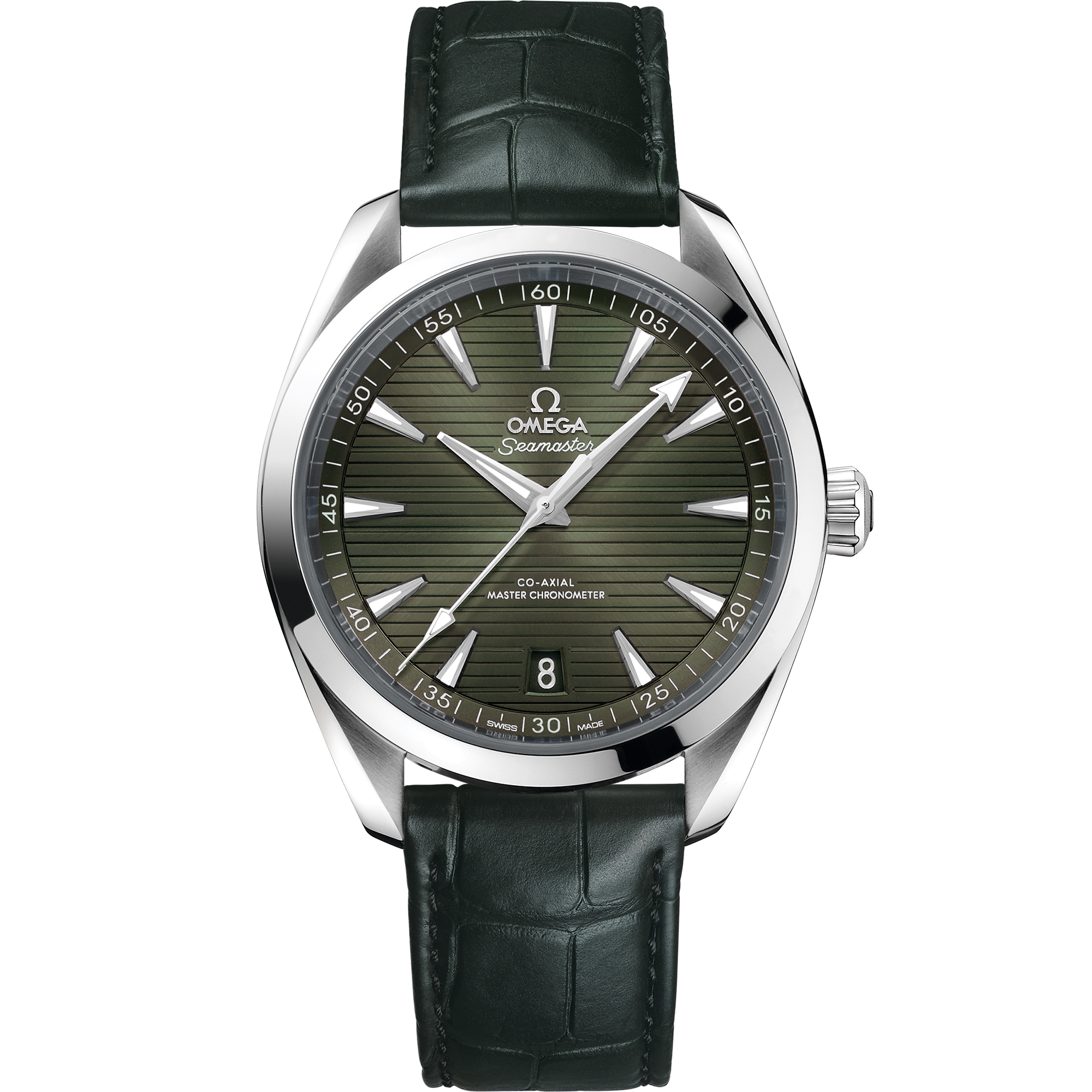 Seamaster Aqua Terra 150M 41 mm, steel on leather strap - 220.13.41.21.10.001