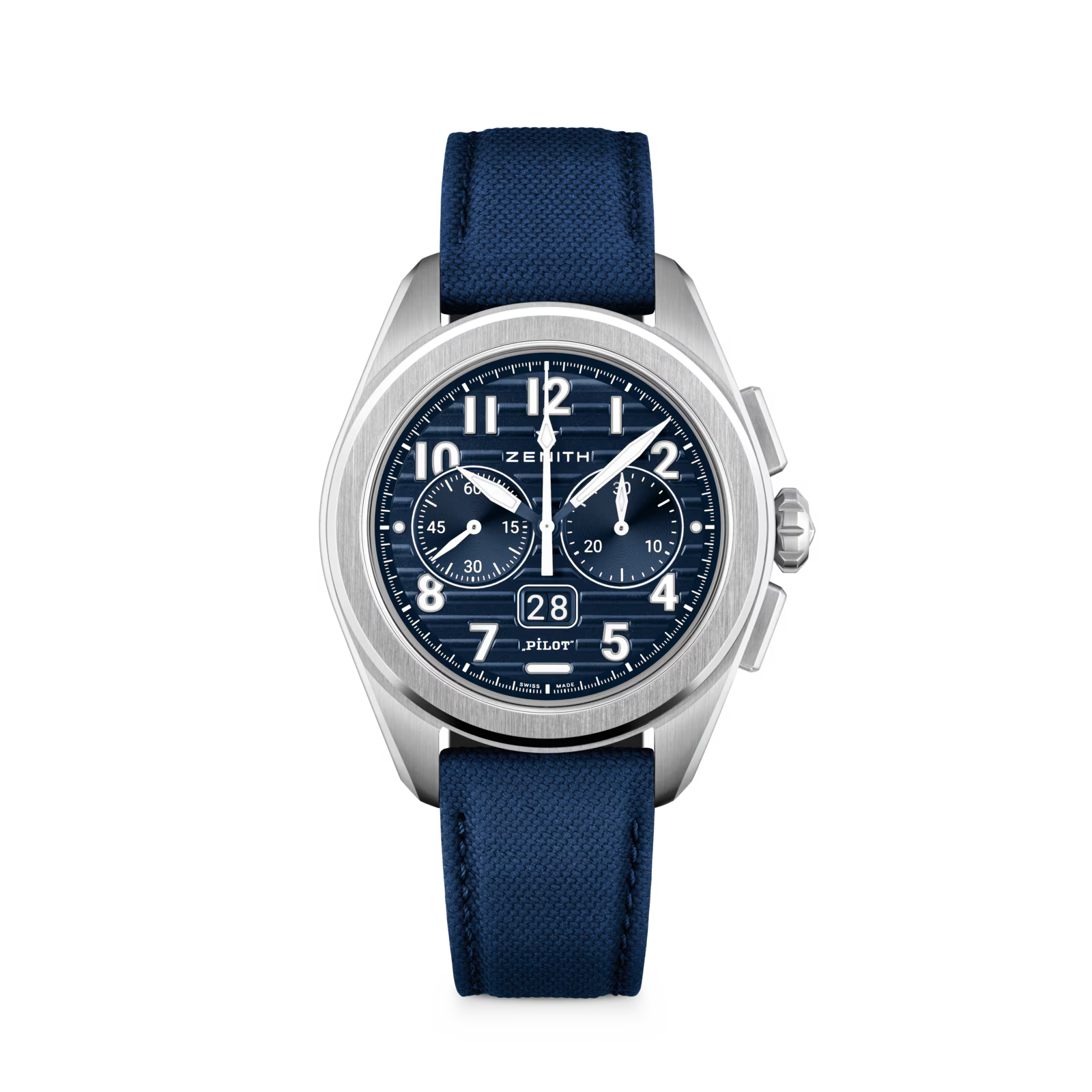 03.4000.3652/51.I003 PILOT BIG DATE FLYBACK