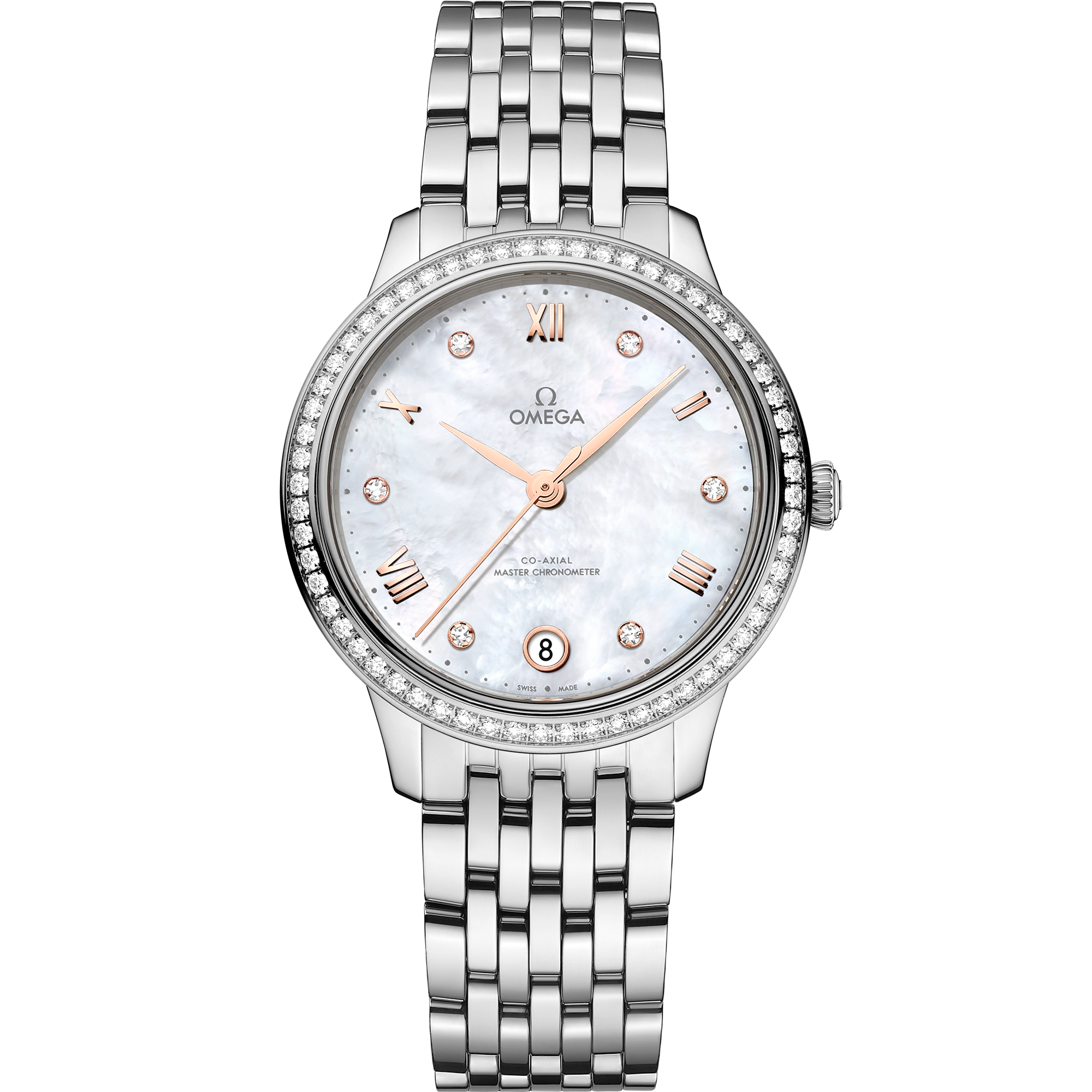 De Ville Prestige 34 mm, steel on steel - 434.15.34.20.55.001 De Ville Prestige Co-Axial Master Chronometer 34 mm, steel on steel