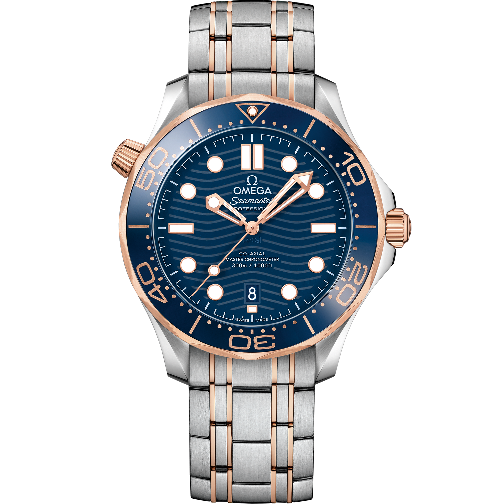 Seamaster Diver 300M 42 mm, steel - Sedna™ gold on steel - Sedna™ gold - 210.20.42.20.03.002 Seamaster Diver 300M Co-Axial Master Chronometer 42 mm, steel - Sedna™ gold on steel - Sedna™ gold