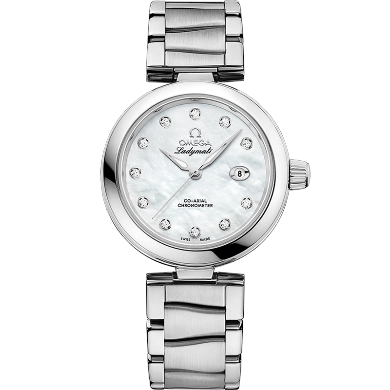 De Ville Ladymatic 34 mm - Steel on Steel - 425.30.34.20.55.002 De Ville Ladymatic Co-Axial Chronometer 34 mm, steel on steel
