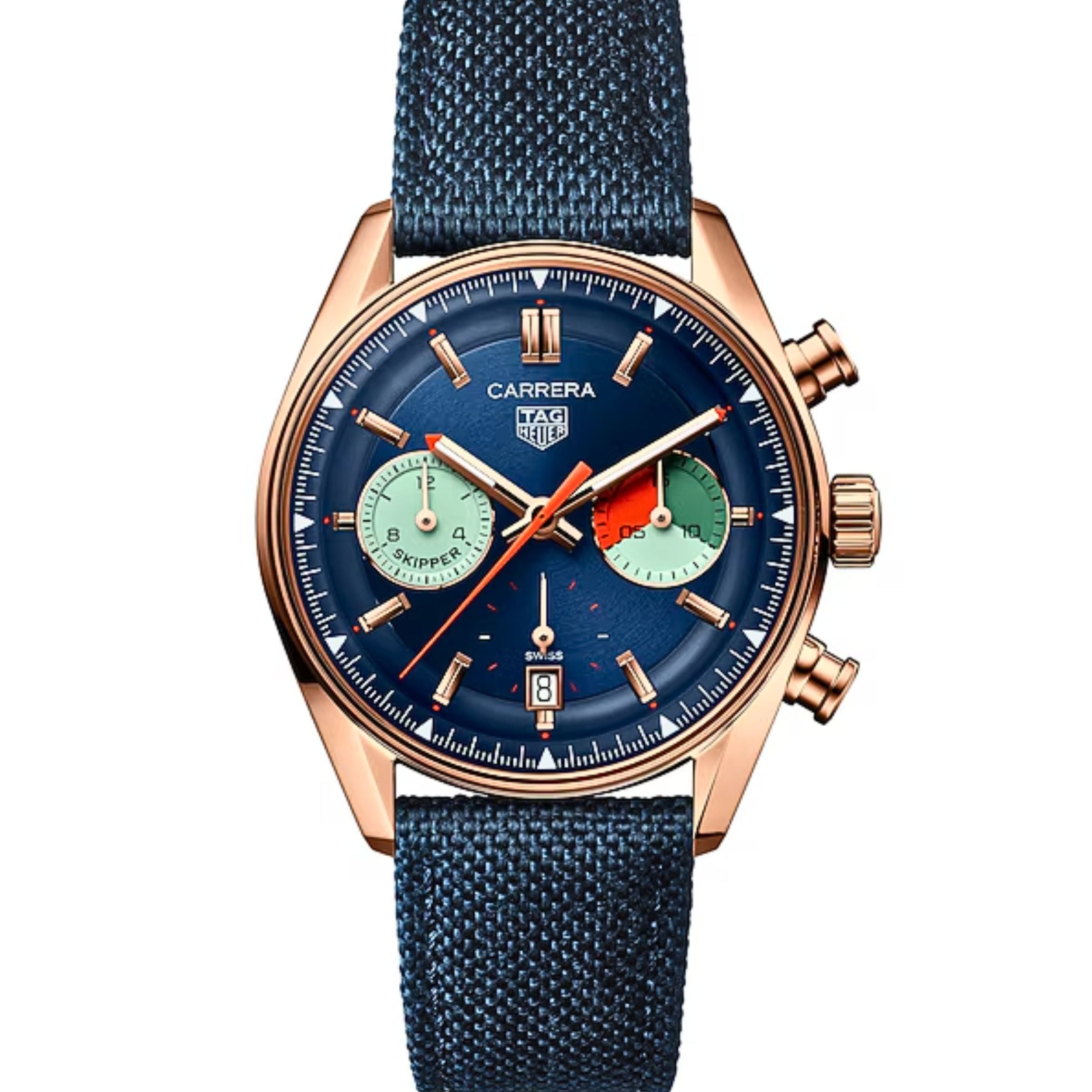 CBS2241.FN8023 TAG Heuer Carrera Chronograph Skipper Automatic, 39 mm, 18K 5N rose gold