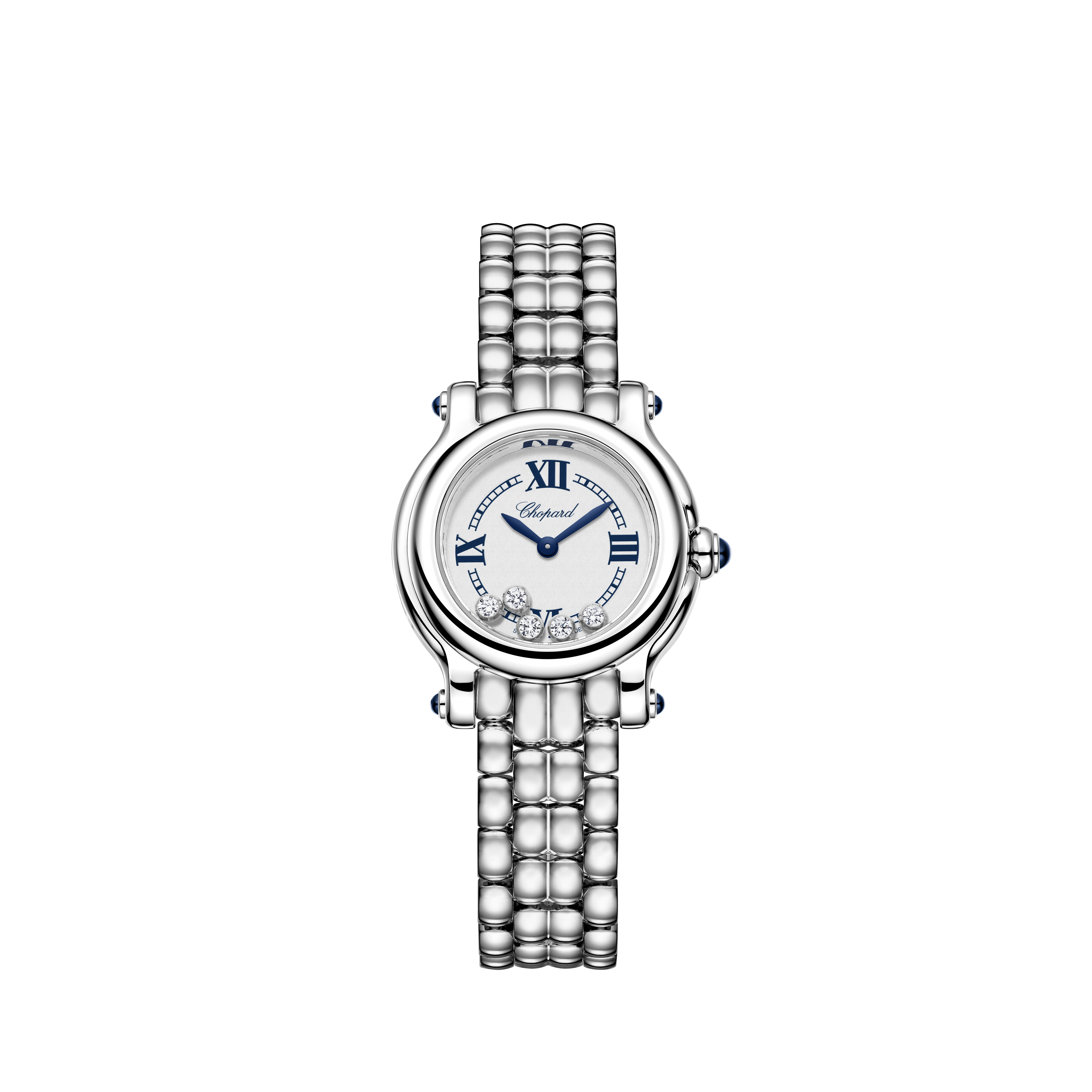 278633-3001 Chopard Happy Sport The First, 26 mm, quartz, Lucent Steel™, diamonds