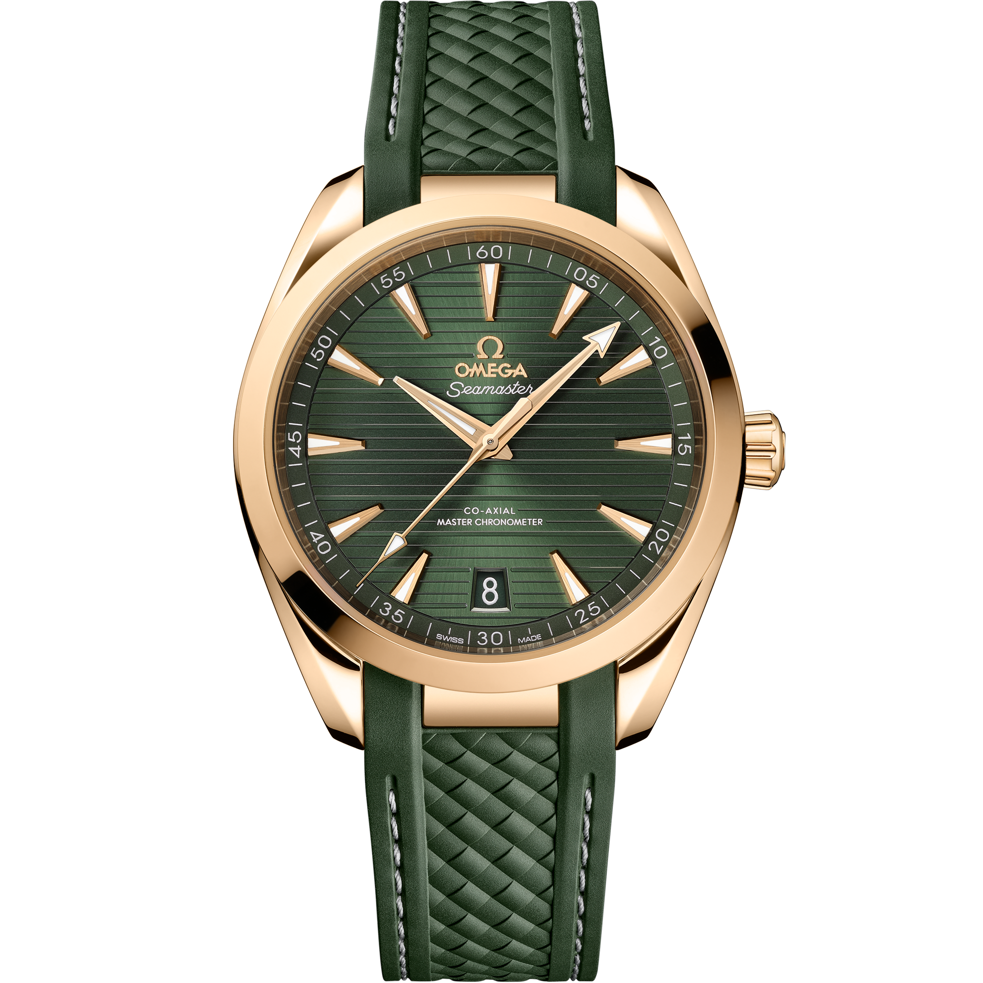 Seamaster Aqua Terra 150M 41 mm - 220.52.41.21.10.001, Moonshine™ gold on rubber strap Seamaster Aqua Terra 150M 41 mm, Moonshine™ gold on rubber strap