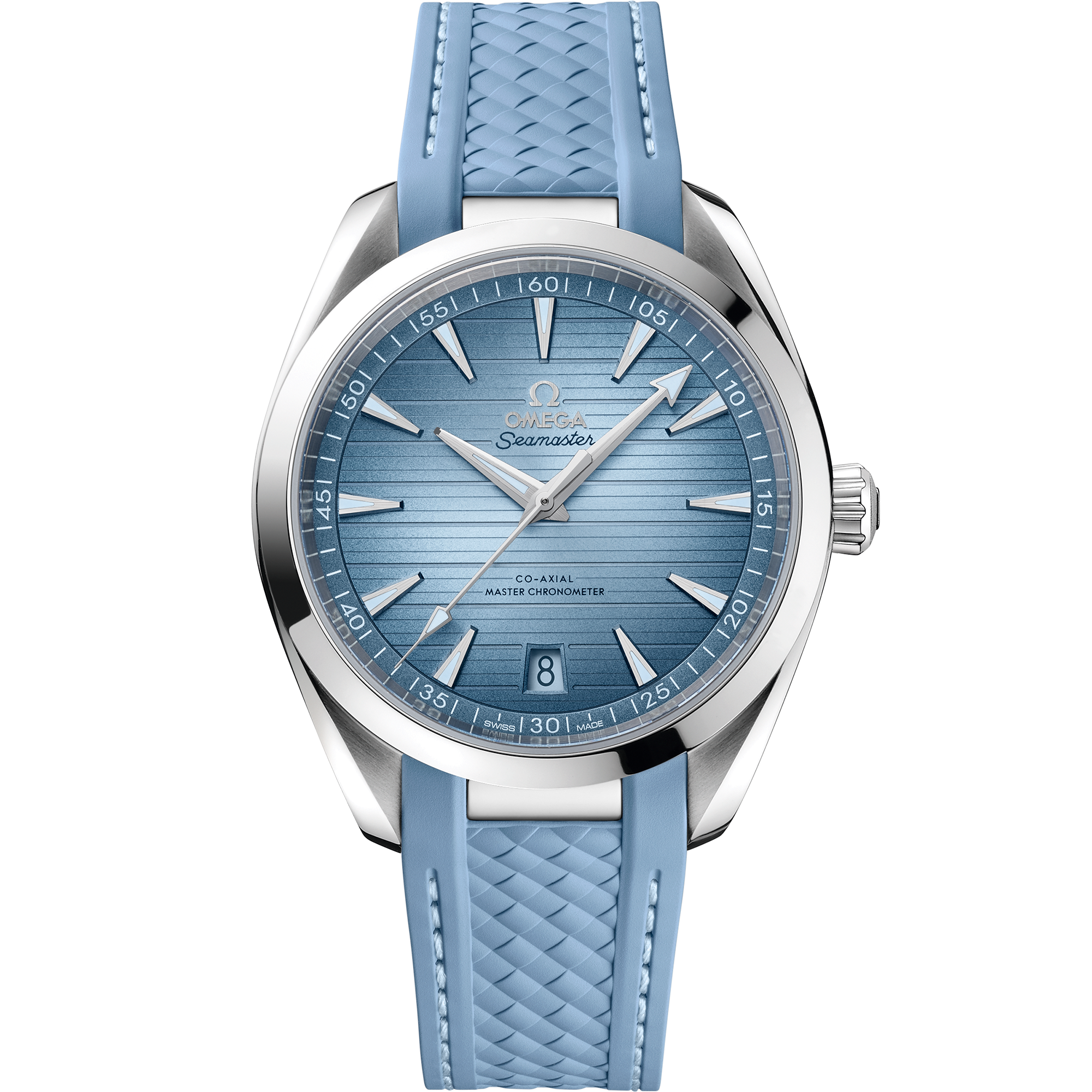 Seamaster Aqua Terra 150M 41 mm, steel on rubber strap - 220.12.41.21.03.008 Seamaster Aqua Terra 150M Co-Axial Master Chronometer 41 mm, steel on rubber strap