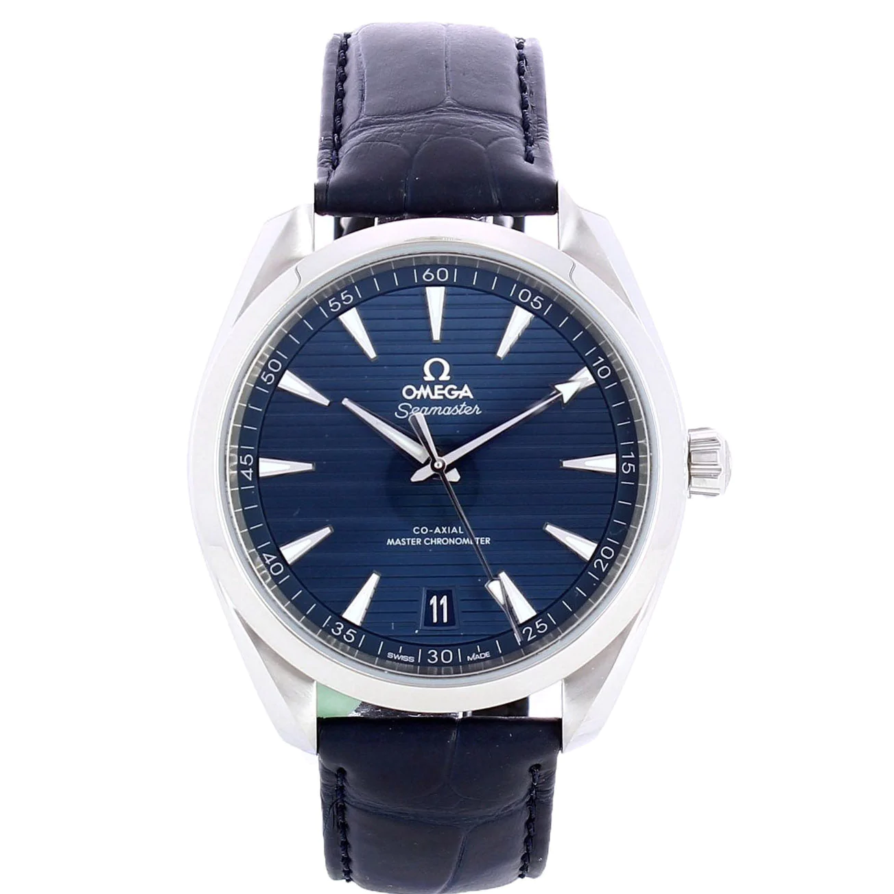 Seamaster Aqua Terra 150M 41mm Steel on Leather Strap - 220.13.41.21.03.003 Seamaster Aqua Terra 150M 41 mm, steel on leather strap