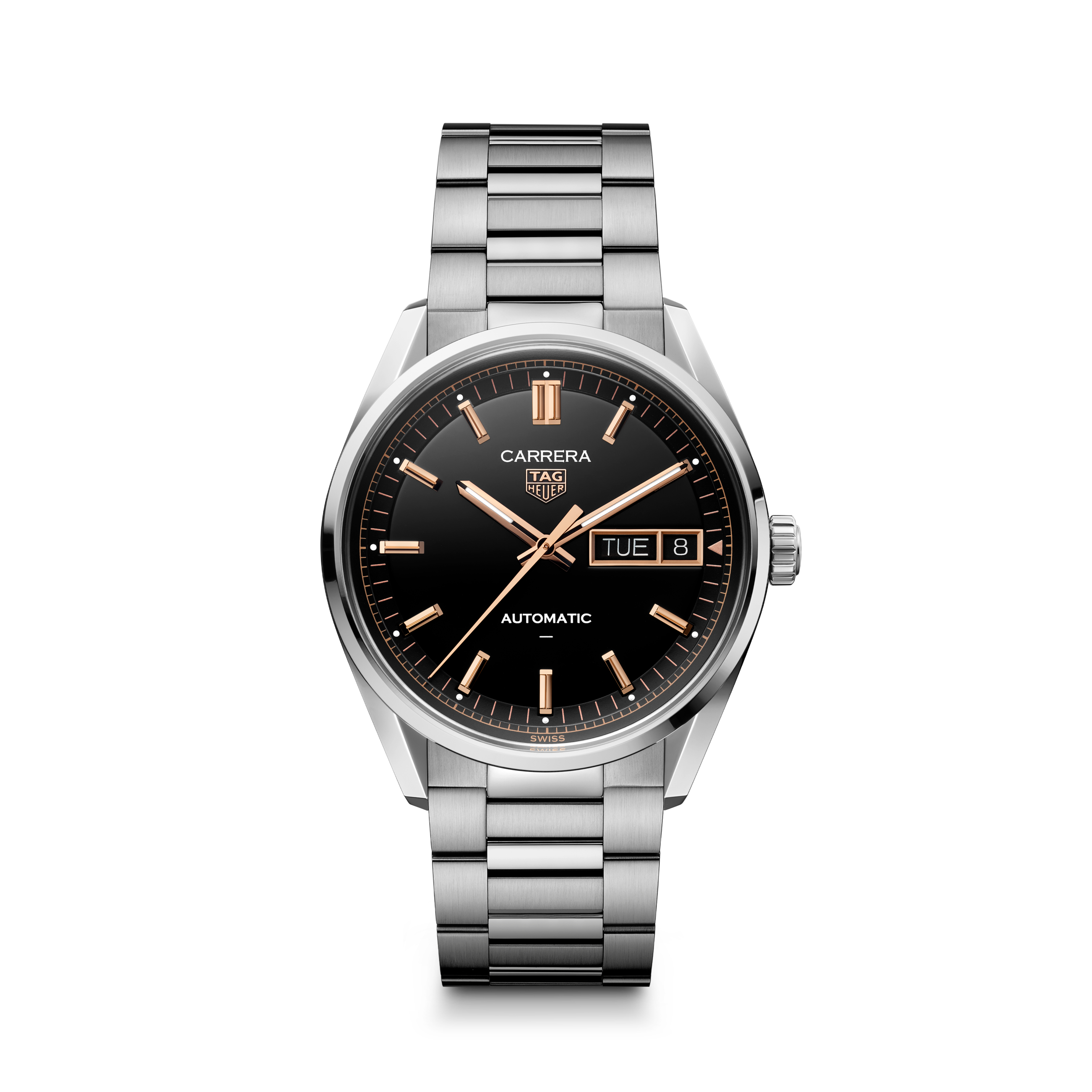WDA2111.BA0043 TAG Heuer Carrera Day-Date Automatic, 41 mm, Steel TAG Heuer Carrera Day-Date Automatic, 41 mm, Steel WDA2111.BA0043