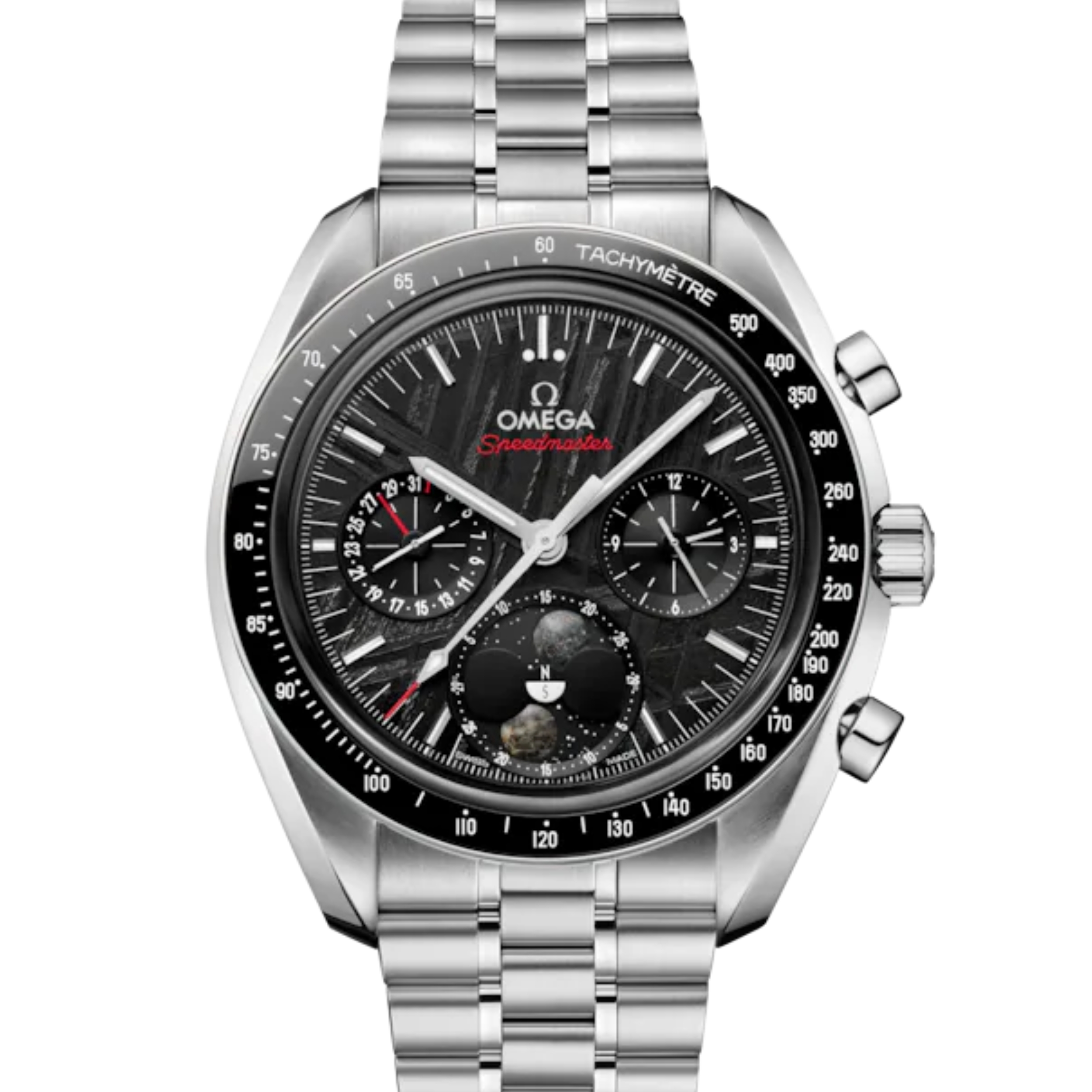 Speedmaster Moonphase Co-Axial Master Chronometer Chronograph 43mm Steel on Steel - 304.30.43.52.01.001 Speedmaster Moonphase Co-Axial Master Chronometer Moonphase Chronograph 43 mm, steel on steel