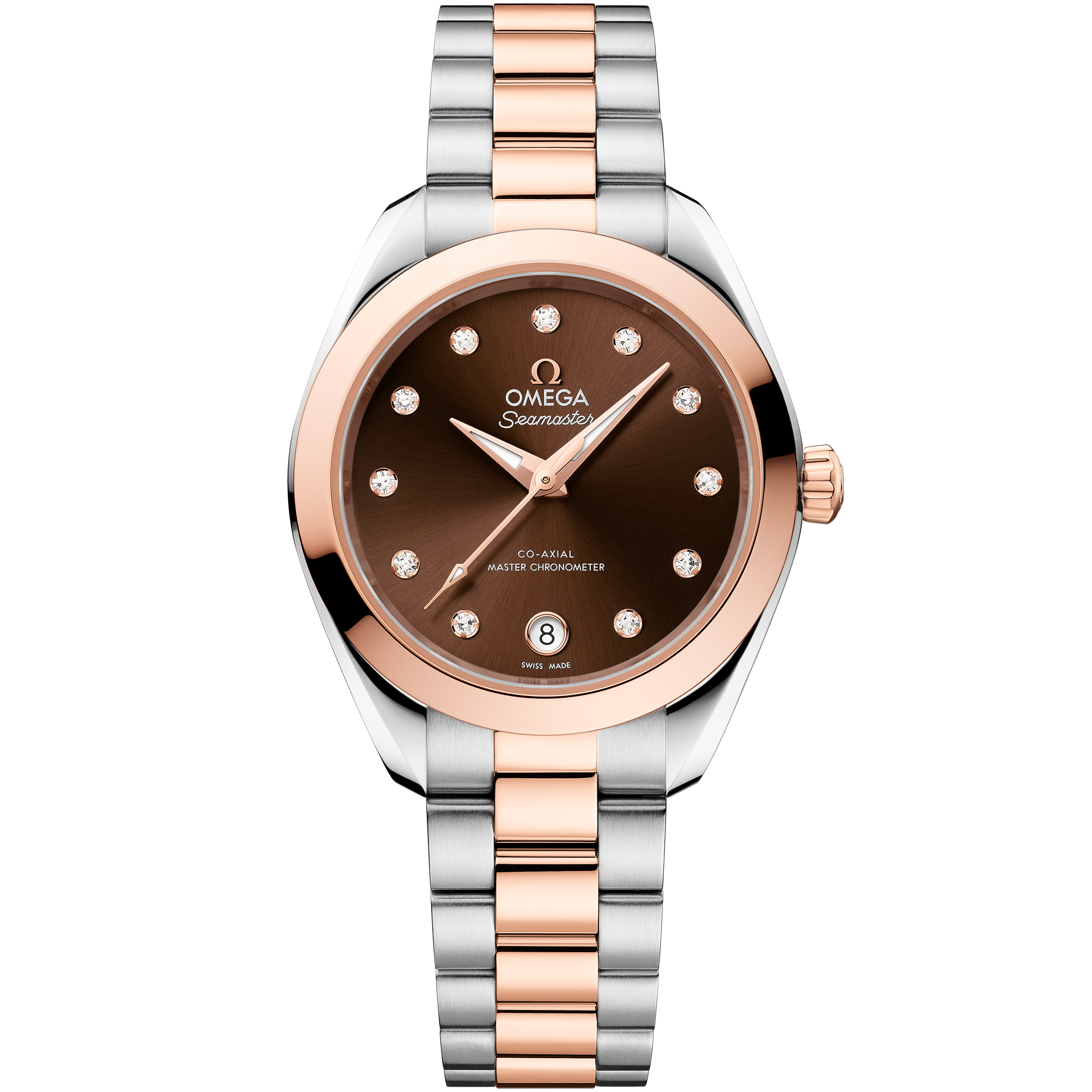 Seamaster Aqua Terra 150M 30 mm, steel - Sedna™ gold on steel - Sedna™ gold - 220.20.30.20.63.001