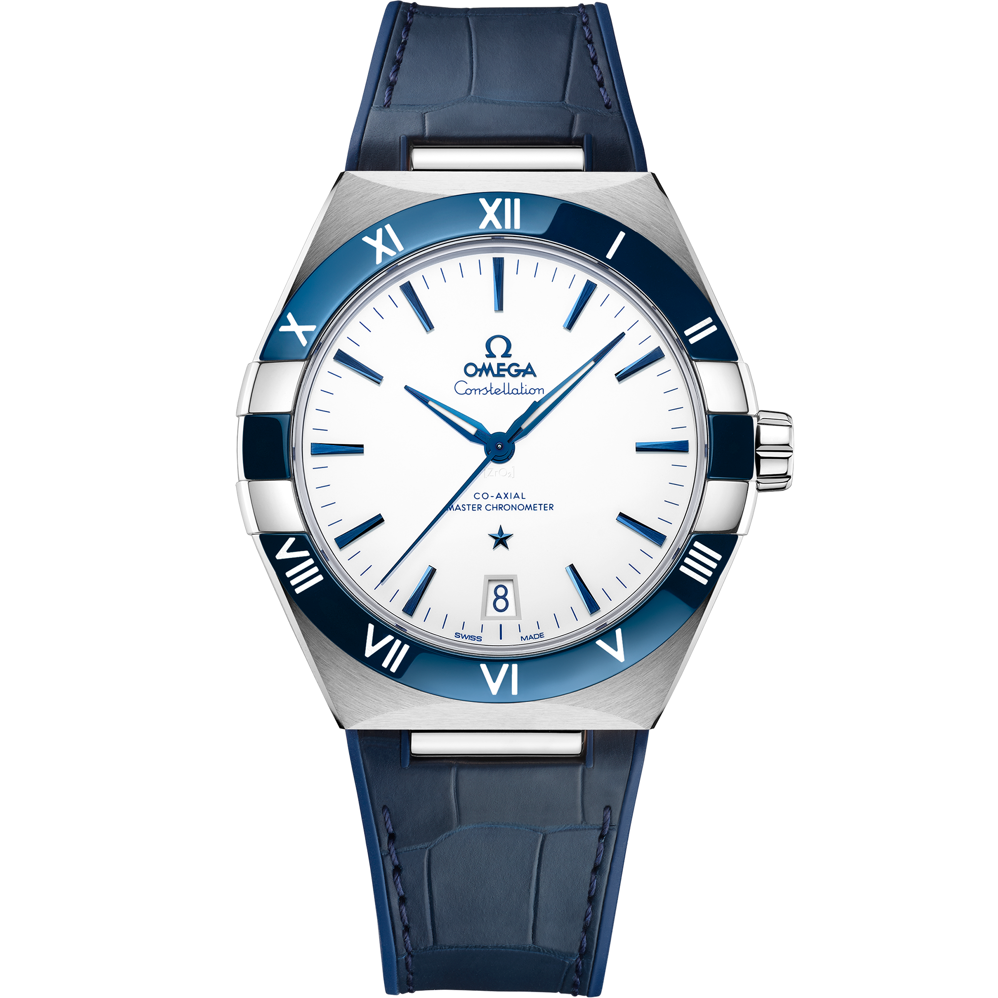 Constellation 41 mm Steel on Leather Strap - 131.33.41.21.04.001 Constellation 41 mm, steel on leather strap