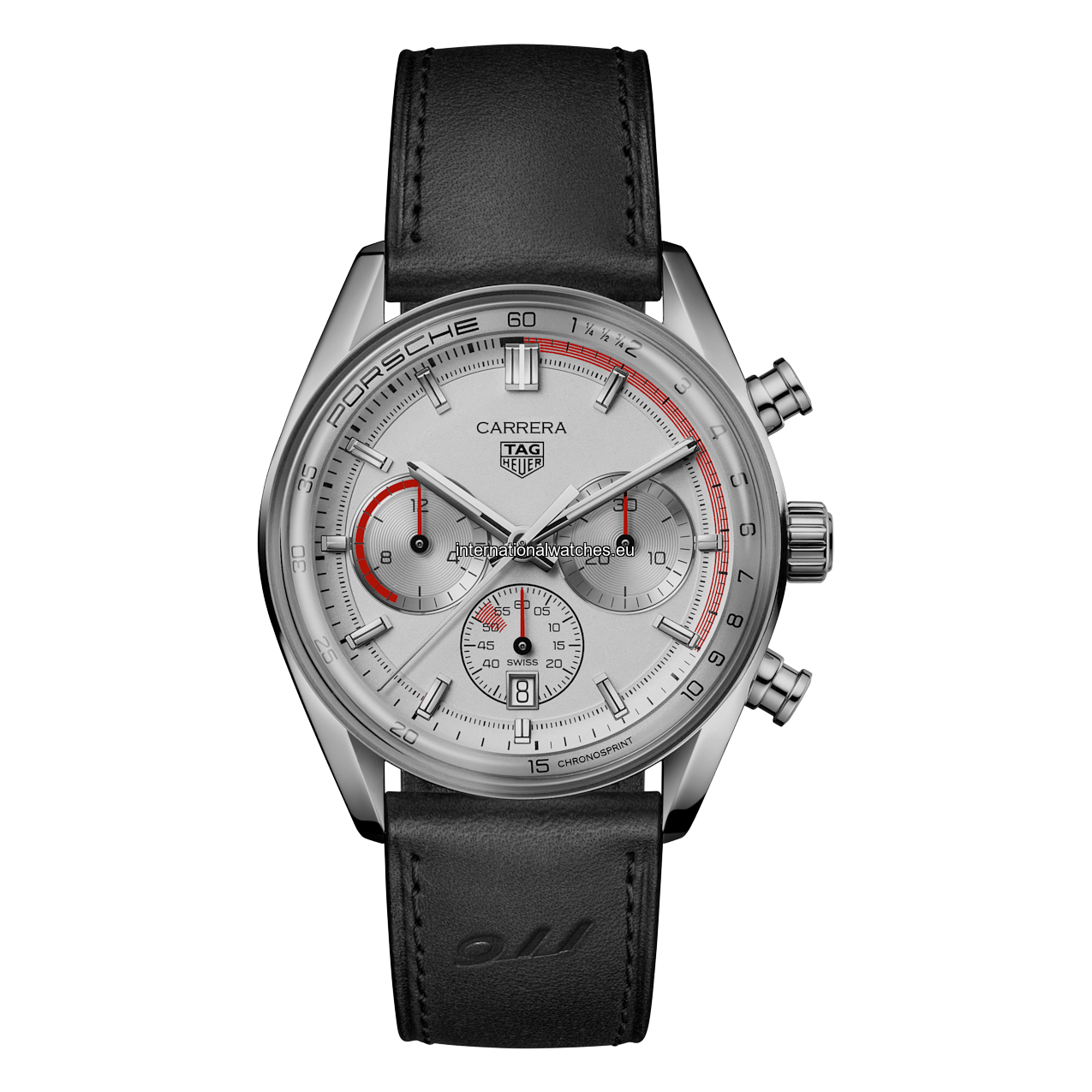 recujUWFpU7RcPfiB.png CBS2011.FC6529 TAG Heuer Carrera Chronosprint x Porsche Automatic, 42 mm, Steel - Image 1